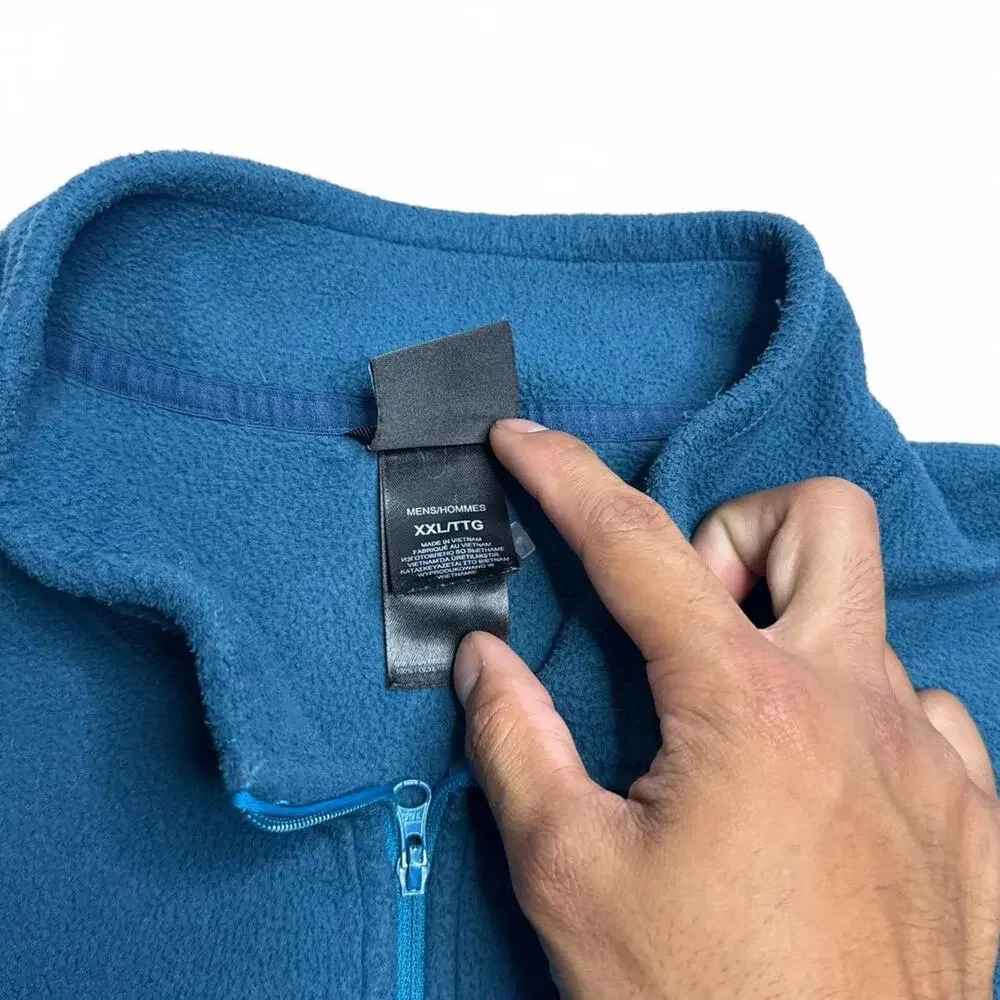 The North Face 1/4 Zip Fleece Pullover Blue XXL Men’s